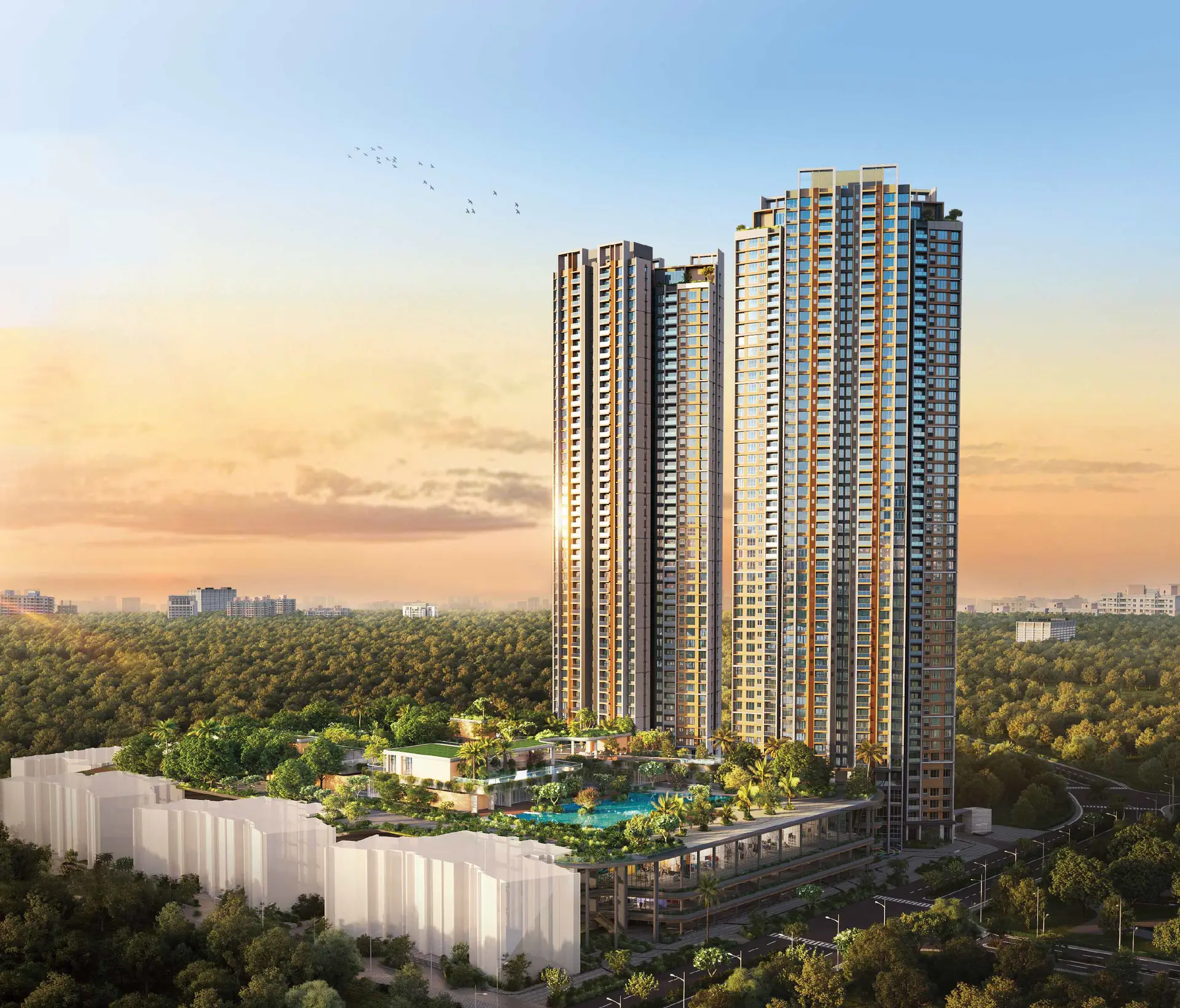 Estella Kalpataru Parkcity Wing A and B in Kolshet Road